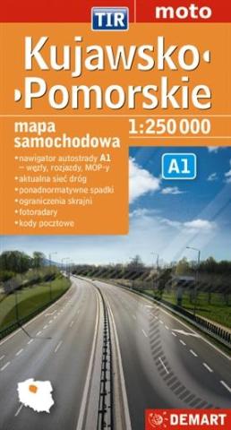 Kujawsko-Pomorskie dla zawodowców TIR mapa sam...