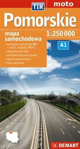 Pomorskie dla zawodowców. TIR. Mapa samochodowa