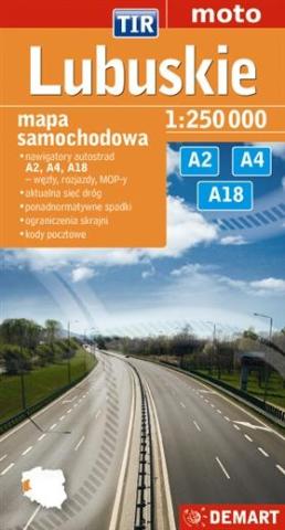 Lubuskie dla zawodowców. TIR. Mapa samochodowa