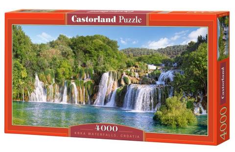 Puzzle 4000 Wodospady Krka - Chorwacja CASTOR