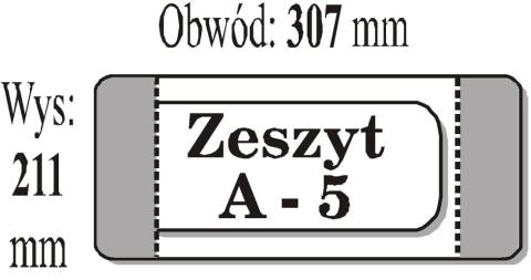 Okładka zeszytowa A5 (50szt) IKS