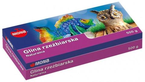 Glina rzeźbiarska naturalna 500g MONA