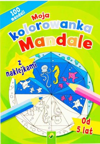 Moja kolorowanka z naklejkami - Mandale