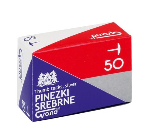 Pinezki srebrne (10szt) GRAND