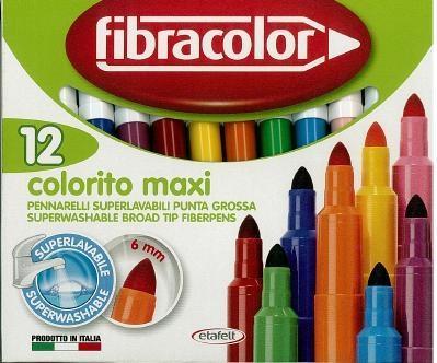 Mazaki Colorito maxi 12 kol.  FIBRACOLOR