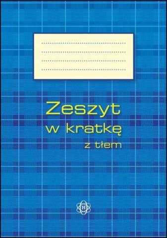 Zeszyt w kratkę z tłem