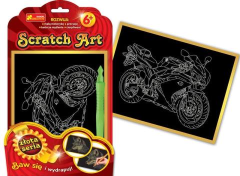 Scratch Art. Złota seria - Motocykl