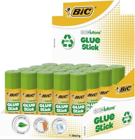 Klej ECOlutions Glue Stic 21g (20szt) BIC