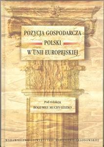 Pozycja gospodarcza Polski w Unii Europejskiej