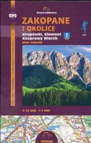 Zakopane Krupówki Giewont i Kasprowy plan miasta