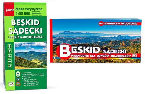 Zestaw dla łowców krajobrazów. Beskid Sądecki mapa