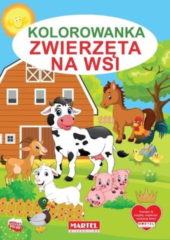 Kolorowanka. Zwierzęta na wsi