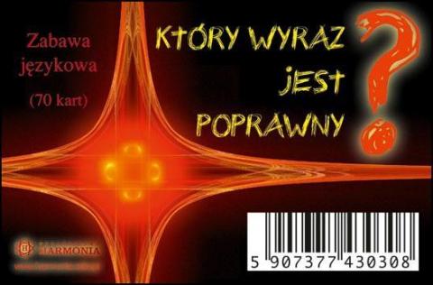 Który wyraz jest poprawny? karty HARMONIA