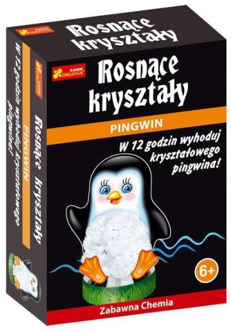 Rosnące kryształy. Pingwin