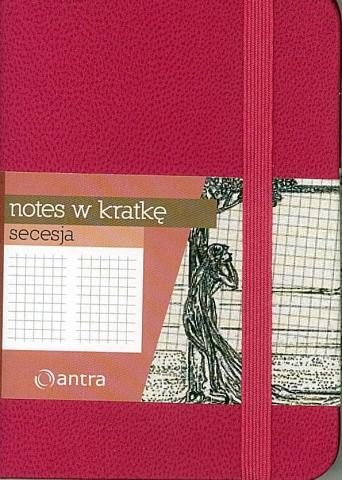 Notes A7 Kratka Secesja Różowy ANTRA