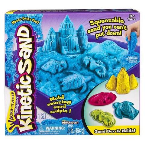 Kinetic Sand - podwodny świat + foremki 454g nieb.