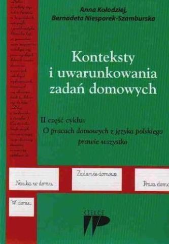 Konteksty i uwarunkowania zadań domowych