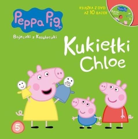 Świnka Peppa. Bajeczki z.. 5 Kukiełki Chloe + DVD