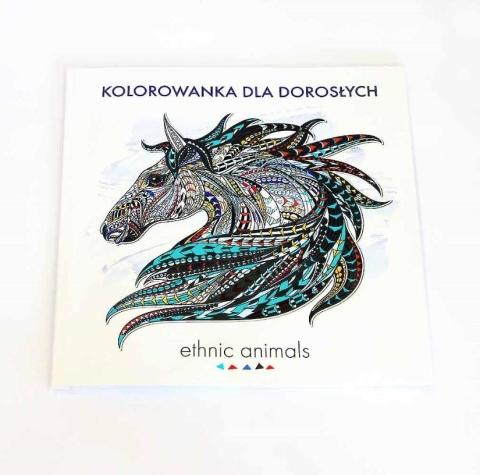 Ethnic animals. Kolorowanka dla dorosłych