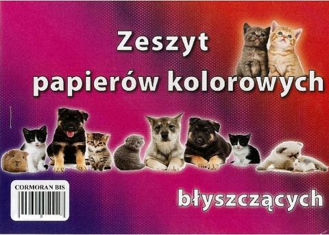 Zeszyt papierów kolorowych A5 błyszczących