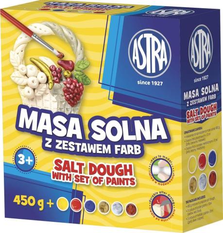 Masa solna 450g + farby ASTRA