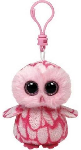 Beanie Boos Pinky - Różowa Sowa brelok