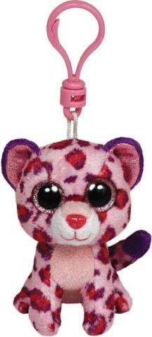 Beanie Boos Glamour - Różowy Lampart brelok