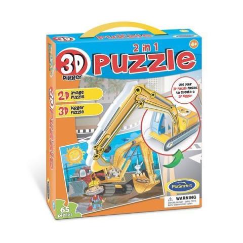 Puzzle 3D 2w1 - Koparka