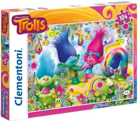 Puzzle 104 Trolls tęcza