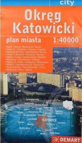 Okręg Katowicki 1: 40 000 DEMART plan miasta