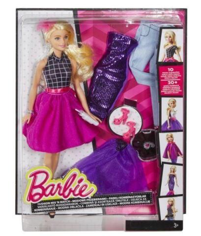 Barbie. Modowe przebieranki Lalka Barbie