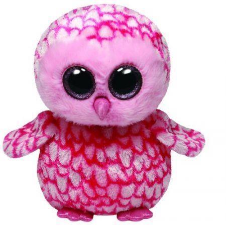 Beanie Boos Pinky - Różowa Sowa 24cm