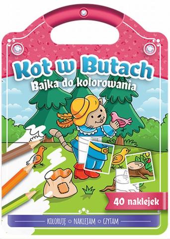 Bajka do kolorowania. Kot w butach