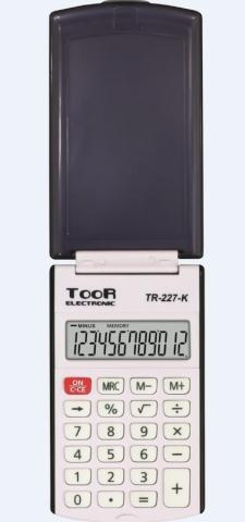 Kalkulator kieszonkowy 12-pozycyjny z klapką TOOR