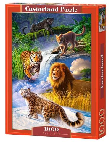 Puzzle 1000 Duży kot CASTOR