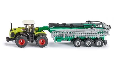 Siku Farmer - Traktor ClaasXerion z cysterną S1827