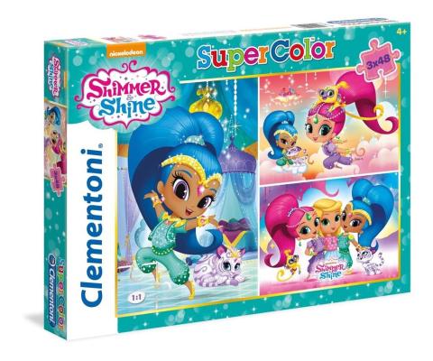 Puzzle 3x48 Superkolor Shimmer and shine