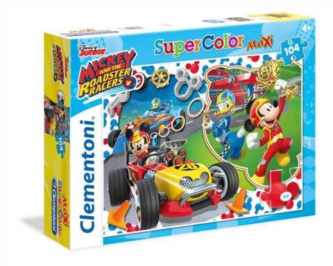 Puzzle 104 Maxi Superkolor Mickey Roadster Rac