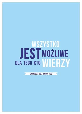 Kartka - Wszystko jest możliwe dla tego,kto wierzy