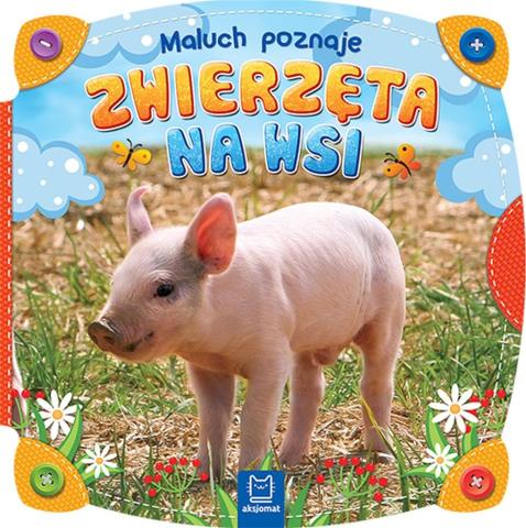 Maluch poznaje zwierzęta na wsi