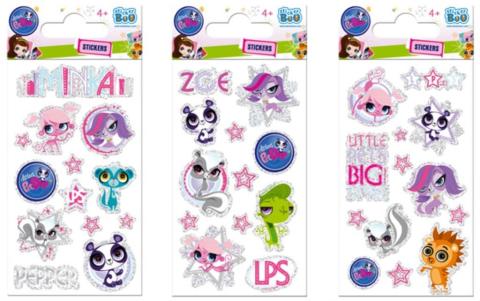 Naklejki Sticker BOO brokat Littlest Pet Shop