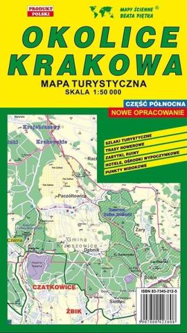 Okolice Krakowa Półn. 1: 50 000 mapa turystyczna