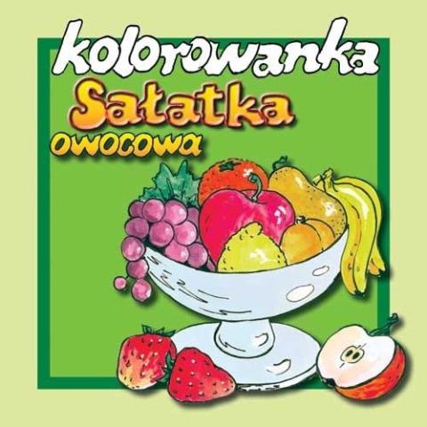 Sałatka owocowa - kolorowanka