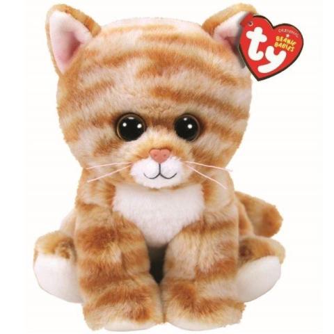 Beanie Babies Cleo - Złoty pręgowany Kot 15 cm