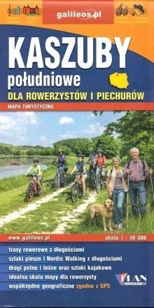 Mapa dla rowerzystów i piechurów - Kaszuby poł.