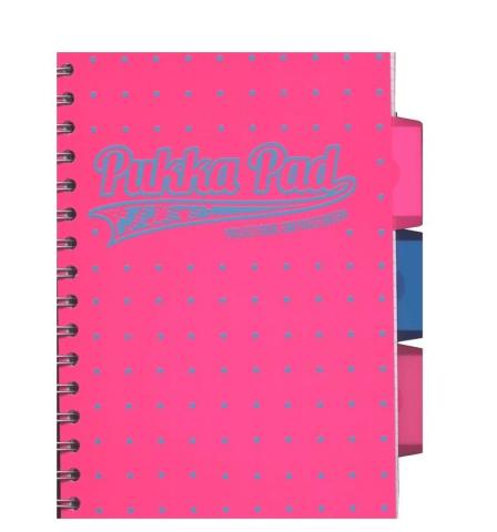 Project Book Neon Dots A5/100K kratka róż (3szt)