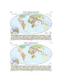 Mapa - Świat. Polityczna / Konturowa
