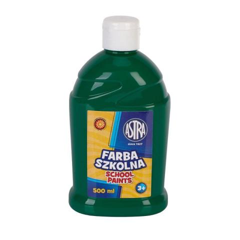 Farba szkolna ciemna zieleń 500ml ASTRA