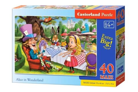 Puzzle 40 maxi - Alice in Wonderlandl CASTOR