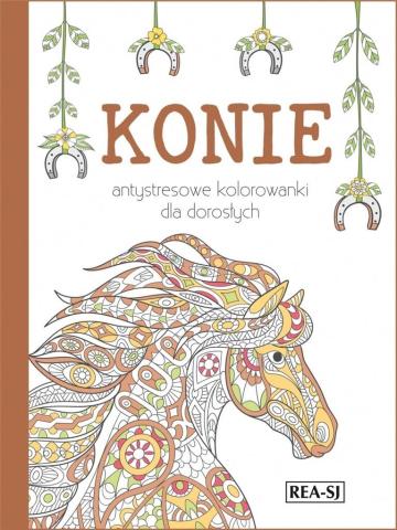 Kolorowanki dla dorosłych. Konie